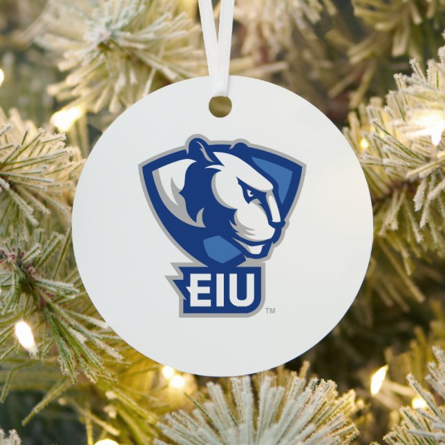 Eastern Illinois University Panthers Logo Metal Ornament (Insitu)