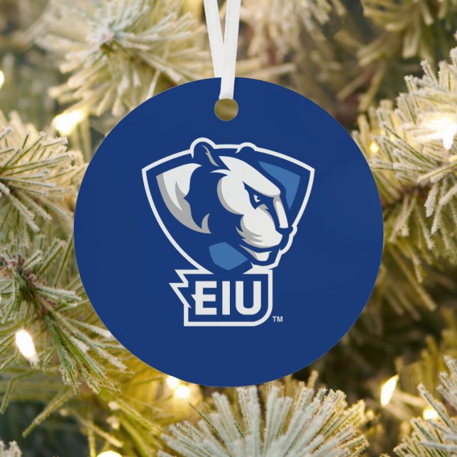 Eastern Illinois University Panthers Logo Metal Ornament (Insitu)