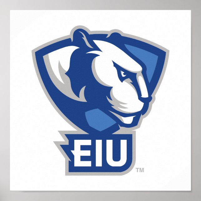 Eastern Illinois University Panthers Logo Poster (Front)