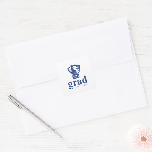 Eastern Illinois University Panthers Logo Square Sticker (Envelope)