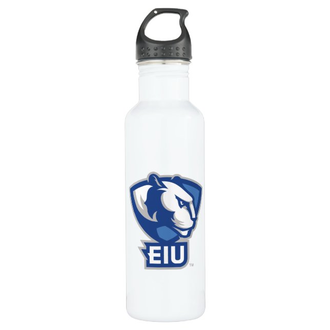 Eastern Illinois University Panthers Logo Stainless Steel Water Bottle (Front)