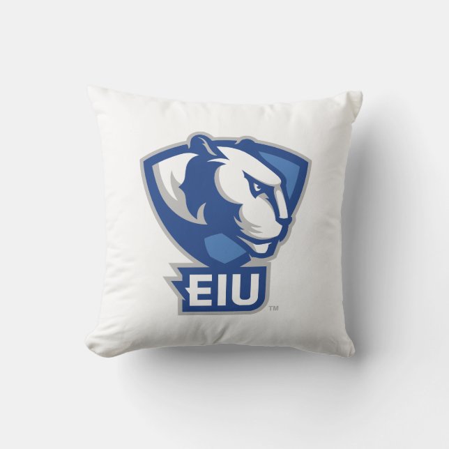Eastern Illinois University Panthers Logo Throw Pillow (Front)