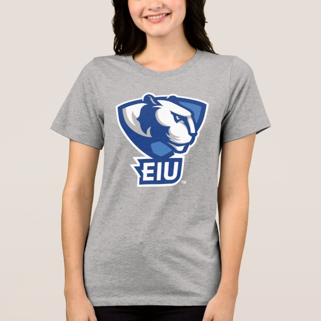 Eastern Illinois University Panthers Logo Tri-Blend Shirt (Front)