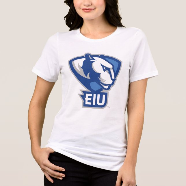 Eastern Illinois University Panthers Logo Tri-Blend Shirt (Front)
