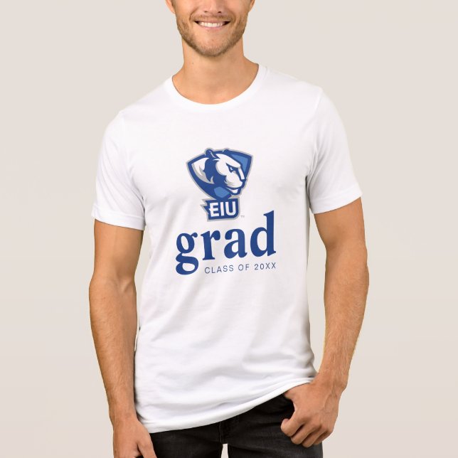 Eastern Illinois University Panthers Logo Tri-Blend Shirt (Front)