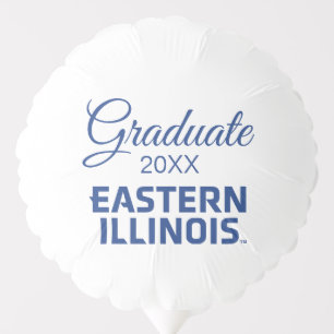 Eastern Illinois University Wordmark Logo Balloon