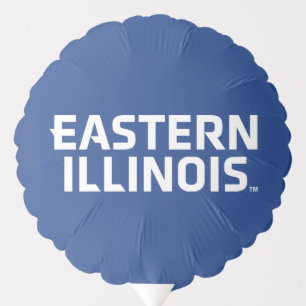 Eastern Illinois University Wordmark Logo Balloon