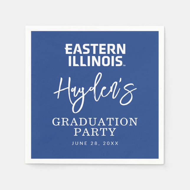 Eastern Illinois University Wordmark Logo Napkins (Front)