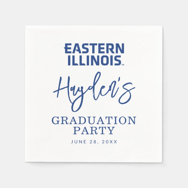 Eastern Illinois University Wordmark Logo Napkins (Front)