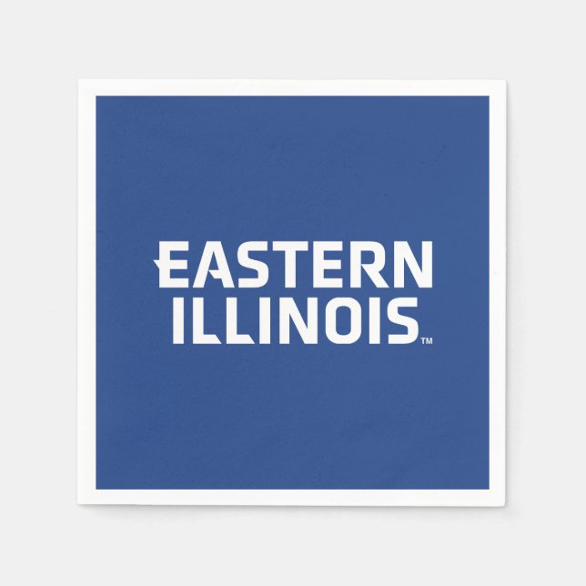 Eastern Illinois University Wordmark Logo Napkins (Front)