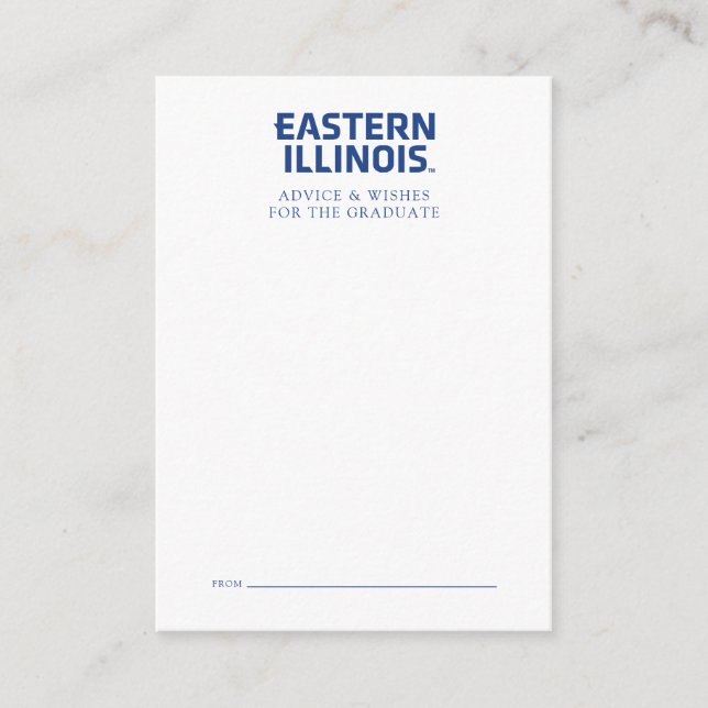 Eastern Illinois University Wordmark Logo Note Card (Front)
