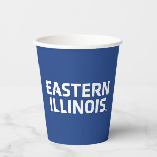 Eastern Illinois University Wordmark Logo Paper Cups