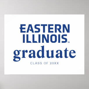 Eastern Illinois University Wordmark Logo Poster