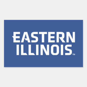 Eastern Illinois University Wordmark Logo Rectangular Sticker