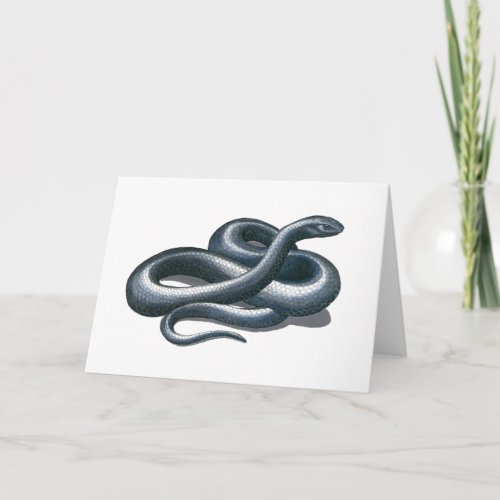 Eastern Indigo Snake Nature Art Card