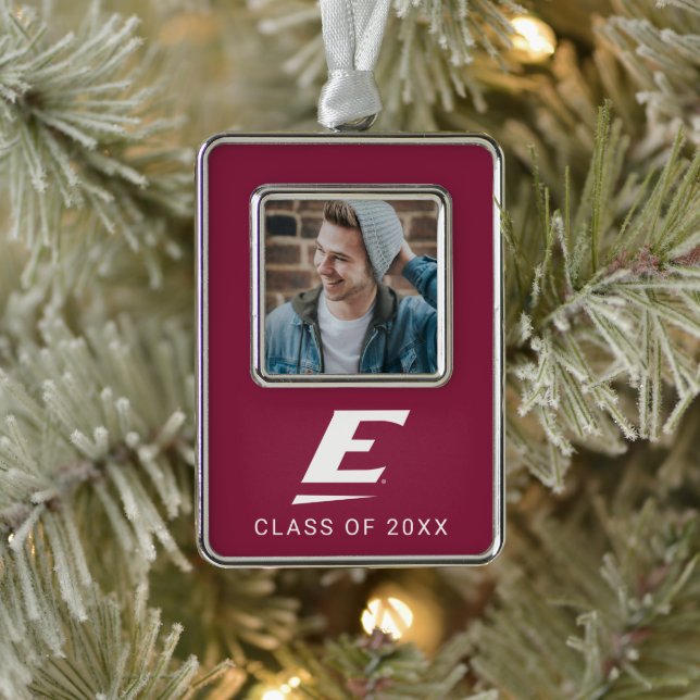 Eastern Kentucky University E Christmas Ornament (Tree)