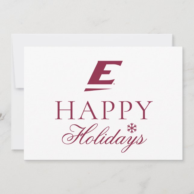Eastern Kentucky University E Holiday Card (Front)