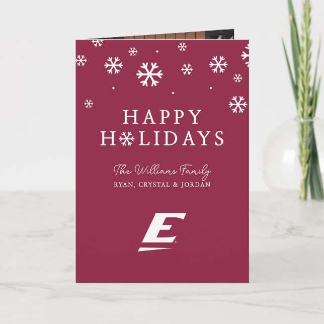 Eastern Kentucky University E Holiday Card (Front)