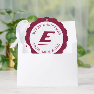 Eastern Kentucky University E Ornament Card