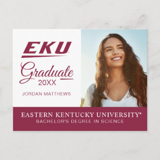 Eastern Kentucky University | EKU Announcement Postcard