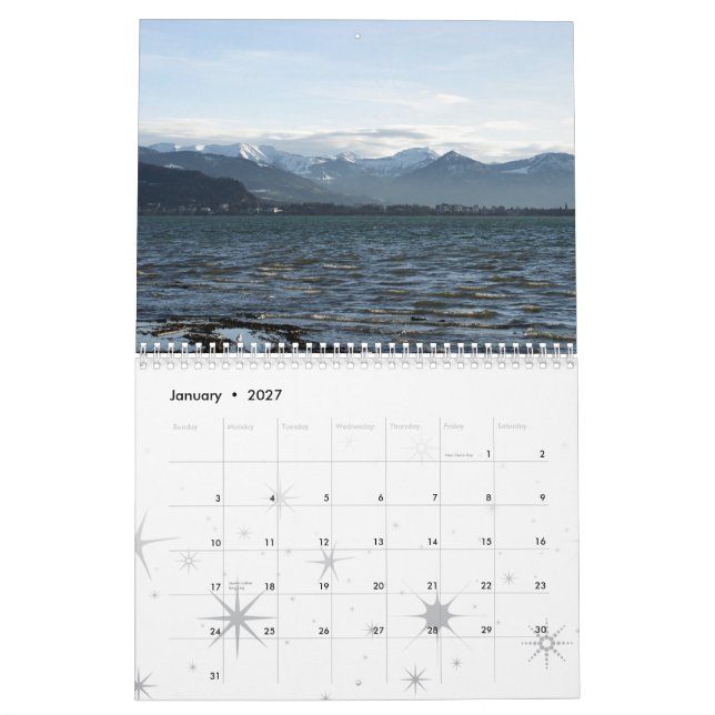 Eastern Lake Contance - Östlicher Bodensee Calendar (Jan 2027)