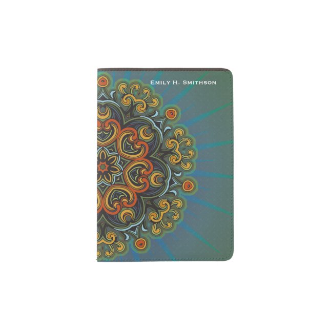 Eastern Mandala Passport Holder (Front)