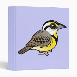 Eastern Meadowlark (perched) Avery Signature Binder 8.5x11