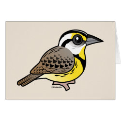 Eastern Meadowlark (perched) Greeting Card