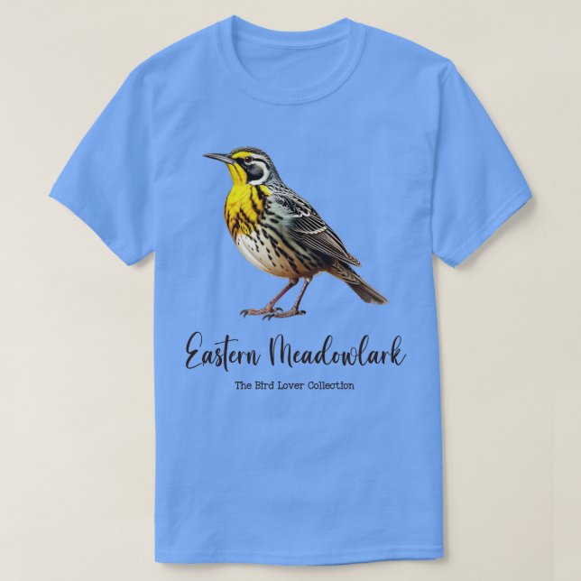 Eastern Meadowlark The Bird Lover Collection TShir T-Shirt (Design Front)
