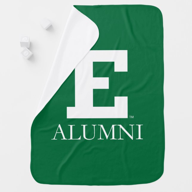 Eastern Michigan Alumni Baby Blanket (In Situ)