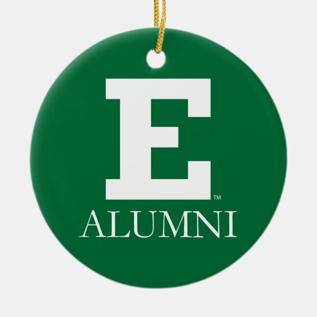 Eastern Michigan Alumni Ceramic Ornament (Front)