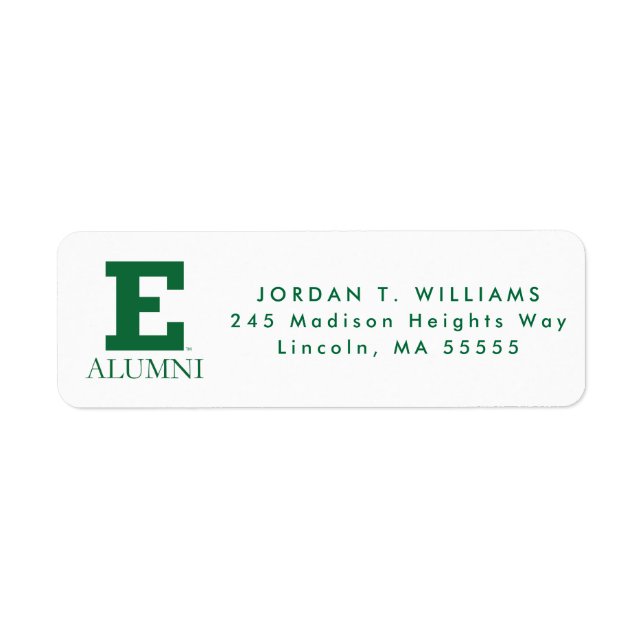 Eastern Michigan Alumni Label (Front)