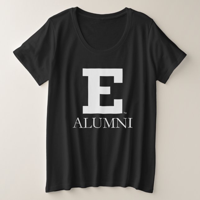 Eastern Michigan Alumni Plus Size T-Shirt (Design Front)