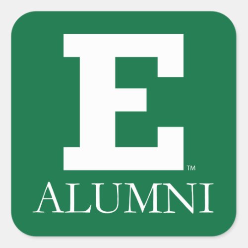 Eastern Michigan Alumni Square Sticker
