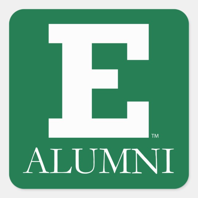 Eastern Michigan Alumni Square Sticker (Front)