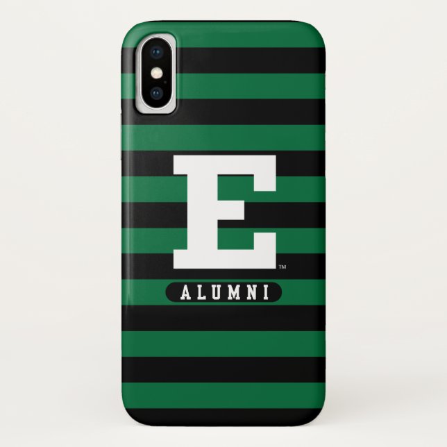 Eastern Michigan Alumni Stripes Case-Mate iPhone Case (Back)
