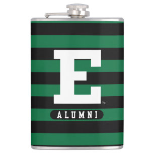 Eastern Michigan Alumni Stripes Flask