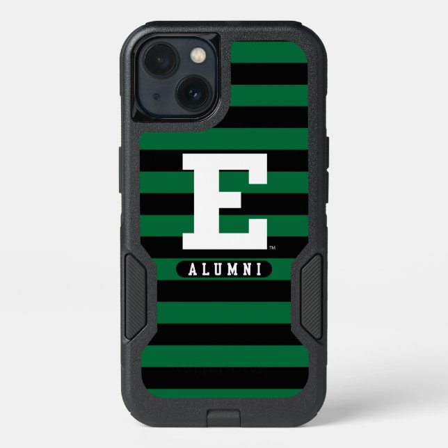 Eastern Michigan Alumni Stripes Otterbox iPhone Case (Back)