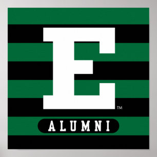 Eastern Michigan Alumni Stripes Poster