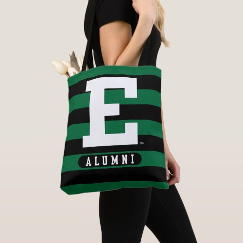 Eastern Michigan Alumni Stripes Tote Bag