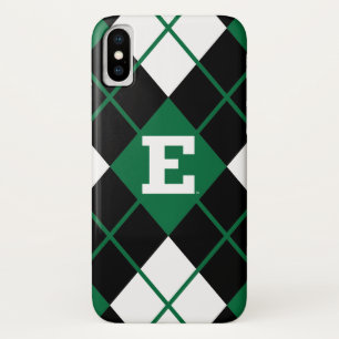 Eastern Michigan Argyle Pattern iPhone X Case
