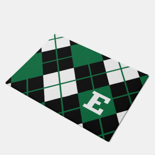 Eastern Michigan Argyle Pattern Doormat