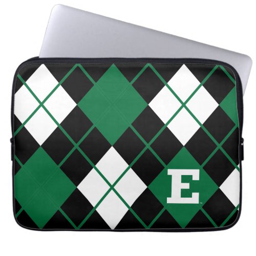 Eastern Michigan Argyle Pattern Laptop Sleeve