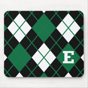 Eastern Michigan Argyle Pattern Mouse Pad
