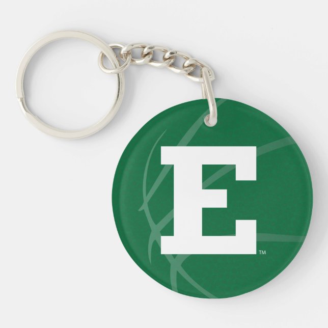 Eastern Michigan Basketball Keychain (Front)