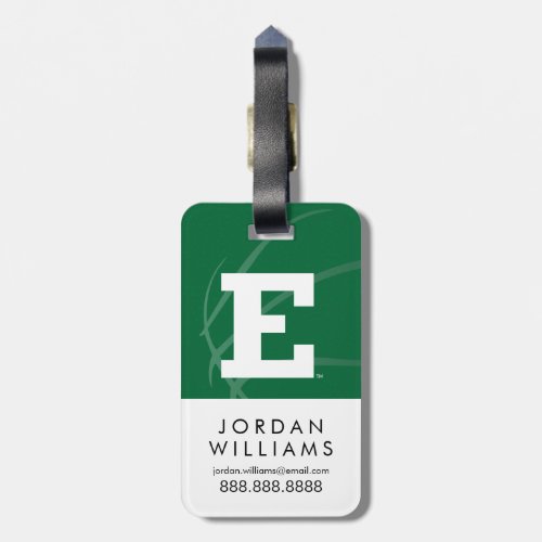 Eastern Michigan Basketball Luggage Tag