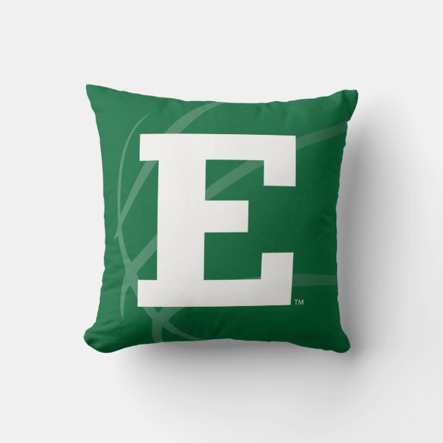 Eastern Michigan Basketball Throw Pillow (Front)