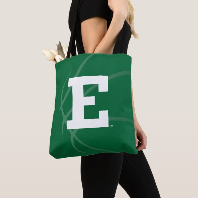 Eastern Michigan Basketball Tote Bag (Close Up)