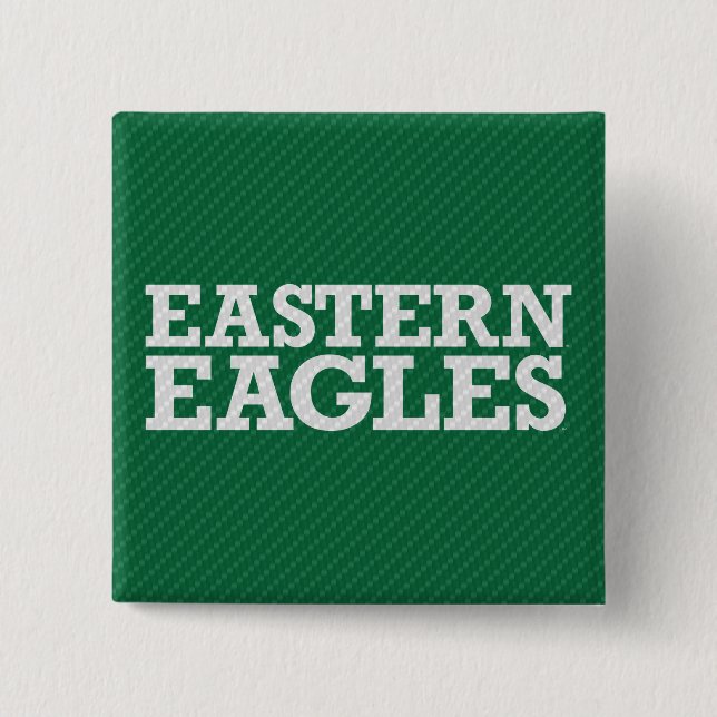 Eastern Michigan Carbon Fiber Pattern Button (Front)