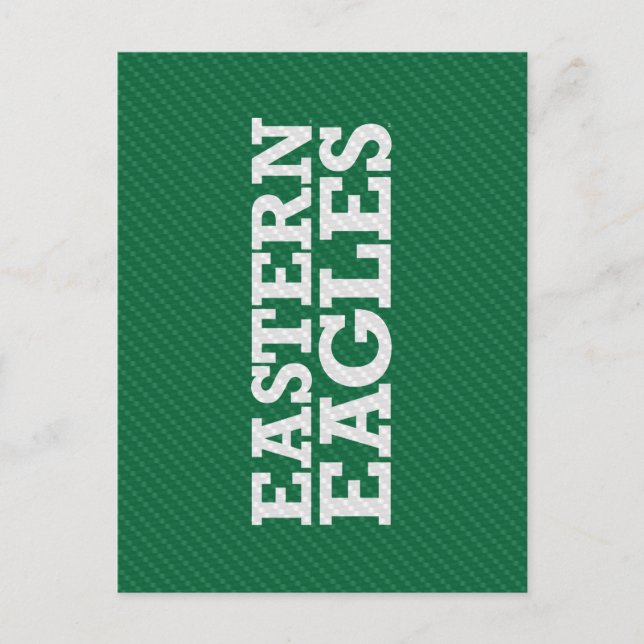 Eastern Michigan Carbon Fiber Pattern Invitation Postcard (Front)